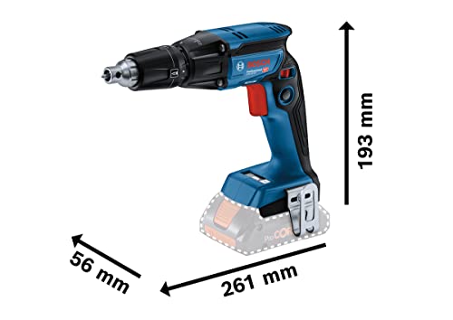 Bosch Professional 18V System Akku Trockenbauschrauber GTB 18V-45 (inkl. 1x Schraubendrehereinsatz, 1x Gürtelclip, 1x Bithalter, ohne Akku/ Ladegerät) – Bild 3