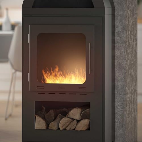 OutInFire Bioethanol-Kamin für den Boden, Bioethanol, tragbarer Bioethanol-Kamin, Incoza-2 cm, 125 x 60 cm – Bild 4