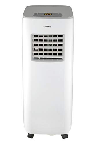 GREE mobile Klimaanlage PURITY, Kälteleistung 2,1 KW / 7000 BTU, 3-in-1 zum Kühlen, Entfeuchten und Ventilieren, Kältemittel R290, inkl. Abluftschlauch, Fernbedienung, Energie Klasse A