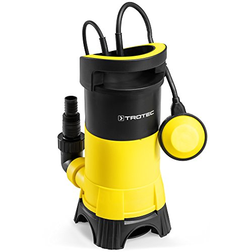 TROTEC Schmutzwasser-Tauchpumpe TWP 7025 E Gartenpumpe mit 750 Watt Leistung zum Pumpen von bis zu 13.000 Litern pro Stunde, Maximale Förderhöhe: 9 m
