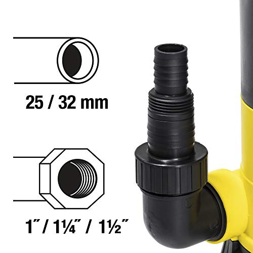 TROTEC Schmutzwasser-Tauchpumpe TWP 7025 E Gartenpumpe mit 750 Watt Leistung zum Pumpen von bis zu 13.000 Litern pro Stunde, Maximale Förderhöhe: 9 m – Bild 3