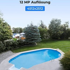 Alternative view of Reolink 12MP PoE Überwachungskamera Aussen mit Spotlight, Farbige Nachtsicht, Zwei-Wege-Audio, 24/7 Aufnahme, Smarte Erkennung, Zeitraffer, Outdoor IP-Kamera mit microSD Kartenslot (Weiß, Dome)