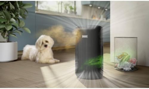 Philips Luftreiniger der Serie 3200, HEPA NanoProtect Aktivkohlefilter, CADR 520m³/h für 135m² Allergiker, Ultra-leise, Intelligent und Energieeffizient, Schwarz (AC3221/13) – Bild 4