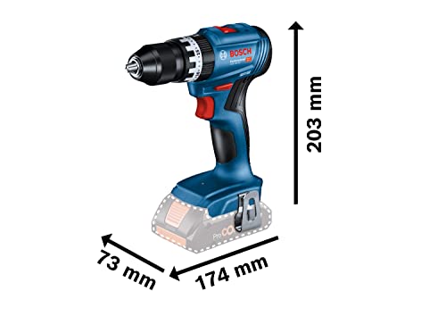 Bosch Professional 18V System Akku Schlagbohrschrauber GSB 18V-45 (Drehzahl 1.900 min⁻¹, inkl. 2x 2.0Ah Akku, Zubehöre, GAL 18V-20, L-Case) – Amazon Exclusive – Bild 3