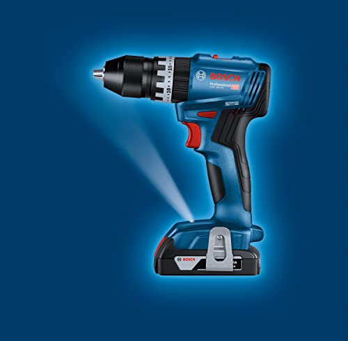 Bosch Professional 18V System Akku Schlagbohrschrauber GSB 18V-45 (Drehzahl 1.900 min⁻¹, inkl. 2x 2.0Ah Akku, Zubehöre, GAL 18V-20, L-Case) – Amazon Exclusive – Bild 4
