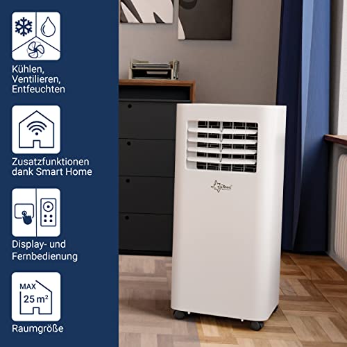 SUNTEC Mobiles Klimagerät Comfort 7.0 Eco R290 APP – Klimaanlage mobil und leise mit Smart App Steuerung – Entfeuchter für Räume bis 25 qm – Mobile Kühlung in Wohnung & Büro – 7.000 BTU – 2.050 Watt – Bild 2