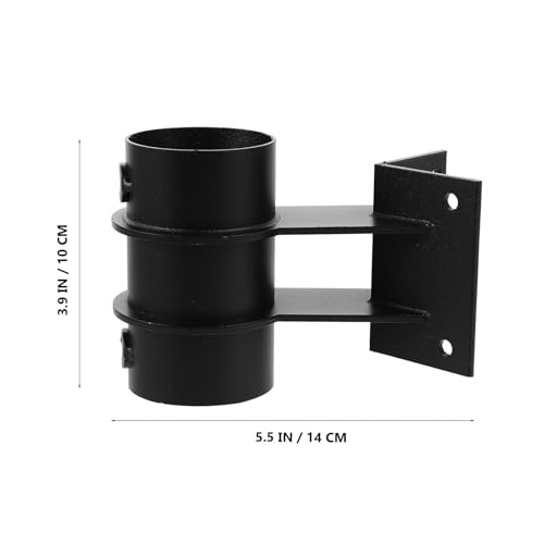 Veemoon 2 Stück Pack Sonnenschirmhalterung aus Metall Verstellbar für 3–5cm Stangen Windstabiler Schirmhalter für Terrasse Balkon und Garten mit Schnellklemmung – Bild 2