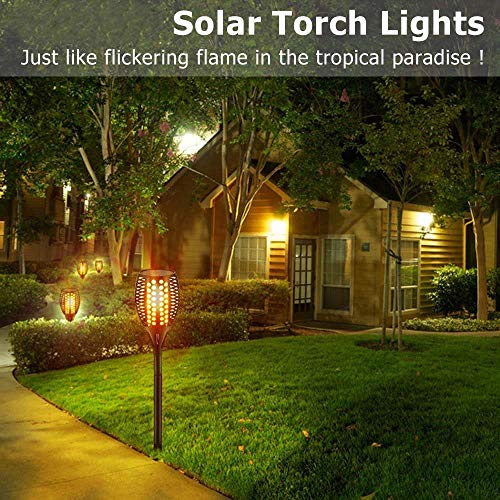 4 Stück Solarlampen Für Außen Garten 96 LED Gartendeko für Draußen leuchtet automatisch ein/aus mit Lichtsensor im Freien Solarbeleuchtung warmes Licht Gartenbeleuchtung wasserdicht IP65 – Bild 6