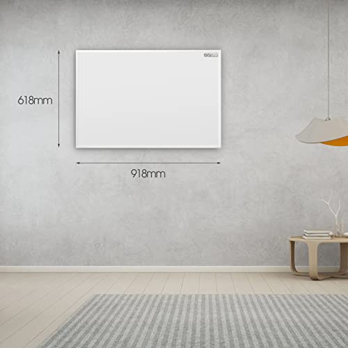 Byecold Infrarotheizung mit Thermostat 580 Watt, Infrarot wandmontage Elektroheizung Energiesparende, Heizpaneel Elektrisch mit Energiesparend Überhitzungsschutz – Bild 6
