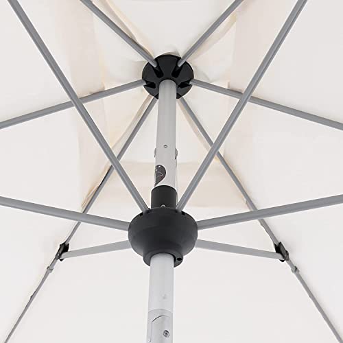 Doppler Sonnenschirm für den Garten SL-AZ Auto Tilt 220x140 cm Natur I Gartenschirm knickbar I Kurbelschirm mit UV-Schutz 80 I Kurbelschirm aus Aluminium I regenabweisendes Polyester-Schirmdach – Bild 8