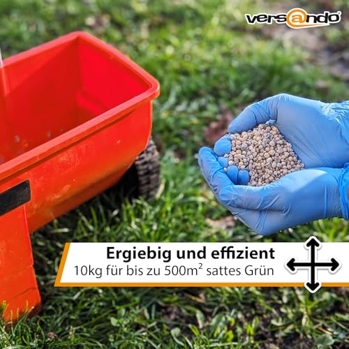 versando 20kg Rasendünger Frühjahr bis 1000m²: verdrängt Moos und Unkraut für gesunden sattgrünen Rasen Frühjahrsdünger mit Sofortwirkung - Premium Qualität – Bild 4