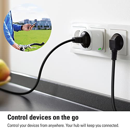 Eve Energy (Matter) 4er Set – Smarte Steckdose, Verbrauchsmessung, TÜV-zertifiziert, Matter, Thread, funktioniert mit Alexa/Apple/Google Home/SmartThings/Home Assistant, Thread Border Router erf – Bild 5
