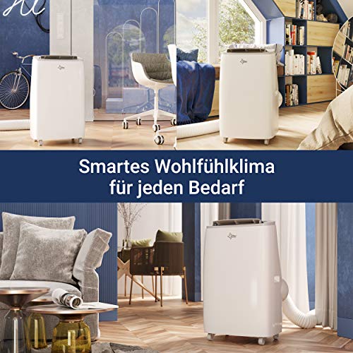 SUNTEC Mobiles Klimagerät CoolFixx 3.5 Eco R290 – Klimaanlage mobil mit Abluftschlauch – Kühler und Entfeuchter für Räume bis 60 qm – Leise mobile Kühlung Wohnung & Büro – 12.000 BTU – 3520 Watt – Bild 6