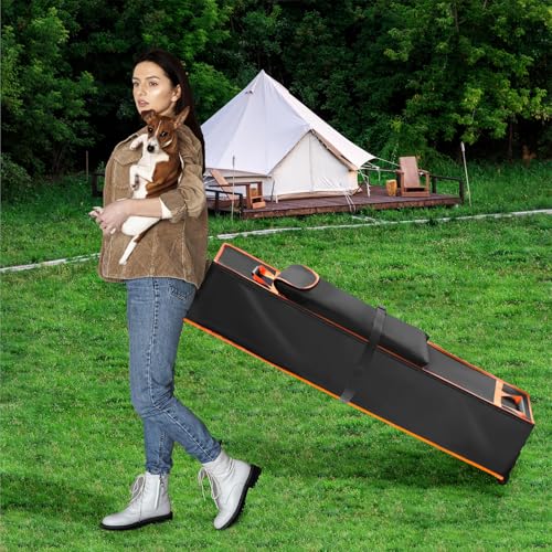 ROYJJ Transportable 25,4 x 25,4 cm große Rolltasche mit permanentem 600D-Universitätsgewebe und doppelten Scheiben für einfachen Transport – Bild 7