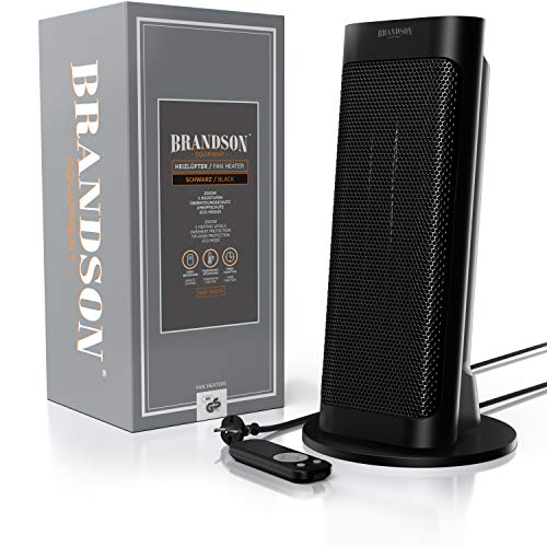 Brandson - Heizlüfter mit Fernbedienung - Preisträger 2025 - energiesparend leise - mit Thermostat Oszillation Timer - Schwarz – Bild 7