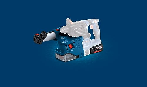 Bosch Professional 18V System Akku Bohrhammer GBH 18V-22 (mit SDS plus, inkl. 2x 4.0Ah Akku, Schnellladegerät GAL 18V-40, 2x Ringbürste, GDE 18V-12, L-BOXX) – Bild 4