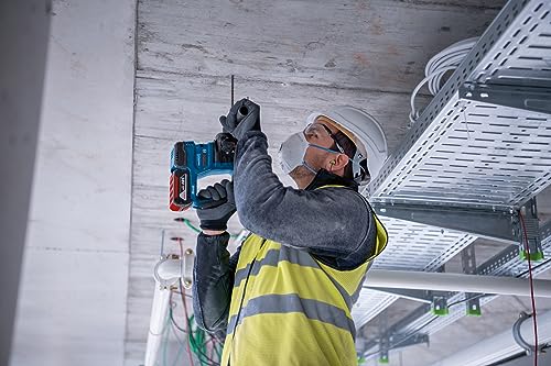 Bosch Professional 18V System Akku Bohrhammer GBH 18V-22 (mit SDS plus, inkl. 2x 4.0Ah Akku, Schnellladegerät GAL 18V-40, 2x Ringbürste, GDE 18V-12, L-BOXX) – Bild 7