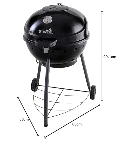 Char-Broil Kettleman Holzkohlegrill, Schwarz – Bild 10