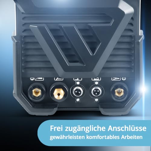 STAHLWERK Schweißgerät 2 in 1 Kombi AC/DC WIG 200 ST Digital - Vollausstattung - WIG & MMA 200 A, HF-Zündung, Spot-Funktion, Clean-Modus, IGBT, Digital-Display & Remote-Anschluss – Bild 4