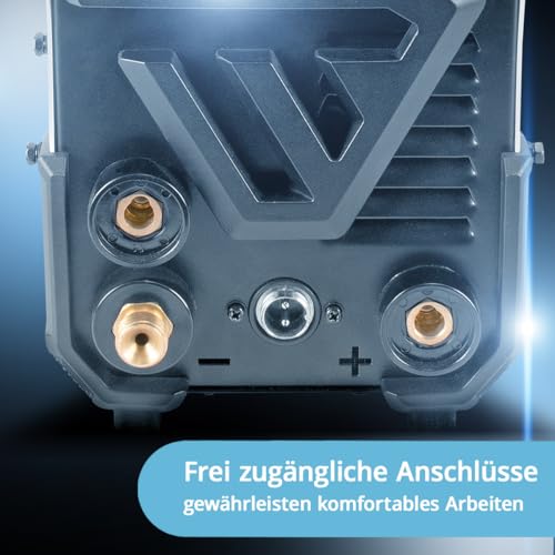 STAHLWERK Schweißgerät 2 in 1 Kombi DC WIG 200 Puls Pro - digital, WIG & MMA (E-Hand) bis 200 A, Pulsfunktion, Dünnblech geeignet, für Stahl, Edelstahl, Kupfer & Messing – Bild 7