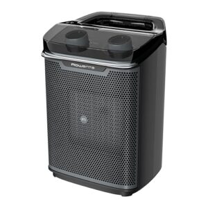 Rowenta Intense Comfort Aqua Heizlüfter, 2 Leistungsstufen, Spritzschutz IP21, für Badezimmer geeignet, kompakte Abmessungen, Thermostat, besonders leise, Tragegriff, Schwarz, SO9350F0