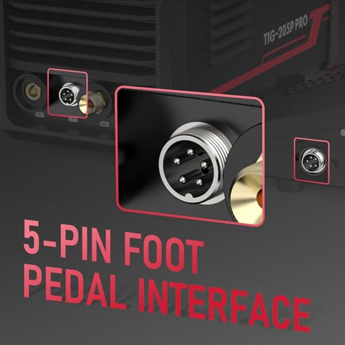 YESWELDER WIG Schweißgerät mit Puls 200Amp große LED Anzeige, 230V ARC/DC WIG/PULS WIG 3 in 1 WIG Schweißgerät, HF-Zündung, Lichtbogenkraft, Heißstart, Anti-Kleben, VRD – Bild 5