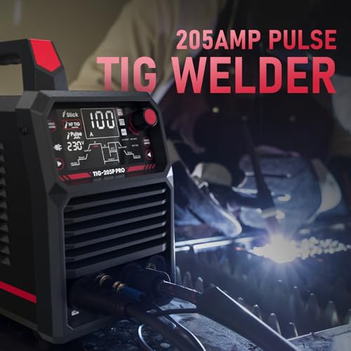 YESWELDER WIG Schweißgerät mit Puls 200Amp große LED Anzeige, 230V ARC/DC WIG/PULS WIG 3 in 1 WIG Schweißgerät, HF-Zündung, Lichtbogenkraft, Heißstart, Anti-Kleben, VRD – Bild 9