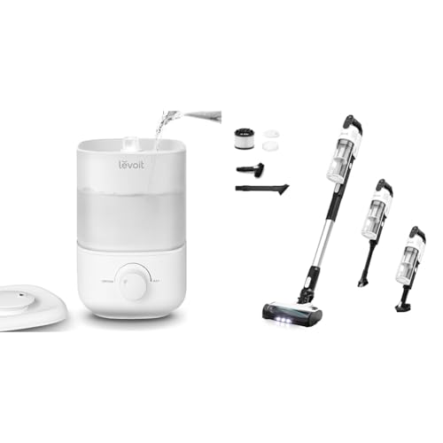 LEVOIT 2,5L Mini Luftbefeuchter bis 25H für Schlafzimmer Kinderzimmer, 26dB leise Top-Fill Humidifier LEVOIT Akku Staubsauger mit Tierhaardüse, Anti-Haar-Verwicklung, max 50min Laufzeit