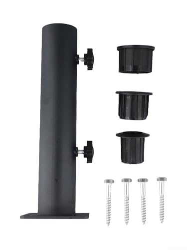 Robuster Schirmständer mit sicherem Knauf – stabiler Sonnenschirmständer für einfache Installation auf allen Oberflächen, perfekt für den Außenbereich, Terrasse, Garten und Pool – Bild 4