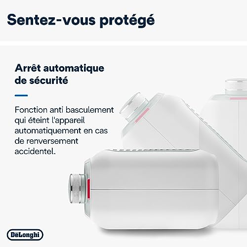 De'Longhi Capsule Desk - Keramik-Heizlüfter, Energiesparender Heizlüfter, Sofortige Wärme, Leise, Automatische Abschaltung bei Umkippen, 360 W, Salbeigrün (HFX10B03.GR) – Bild 7