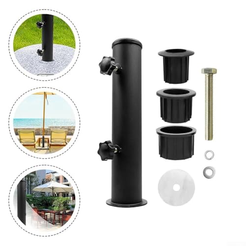 Robuster, verstellbarer Schirmständer aus Edelstahl für Außenbereich, Terrasse, Garten und Marktschirme – langlebige, wetterbeständige Stabilitätslösung – Bild 3