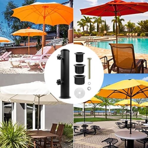 Robuster, verstellbarer Schirmständer aus Edelstahl für Außenbereich, Terrasse, Garten und Marktschirme – langlebige, wetterbeständige Stabilitätslösung – Bild 6