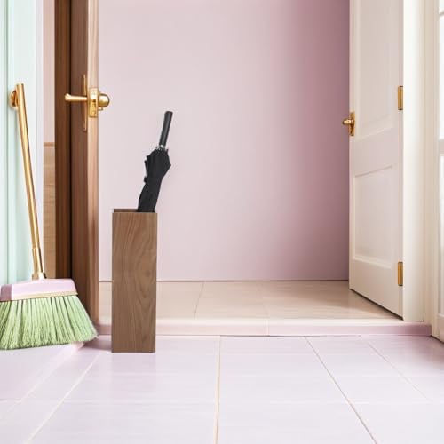 BESPORTBLE Holz Schirmständer mit Wasserschale Platzsparender Regenschirmhalter für Eingangsbereich Hotel und Restaurant Robuster Holz Eimer zur Schirmaufbewahrung – Bild 7