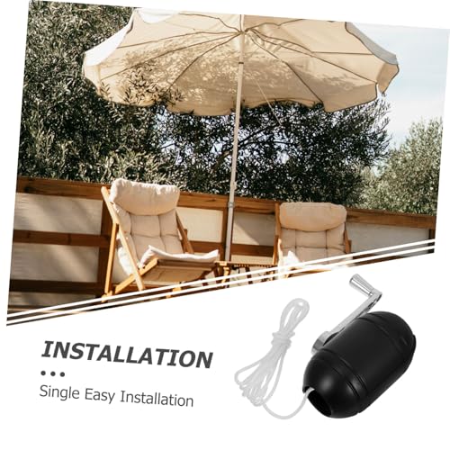 Verstellbarer Regenschirmständer für den Außenbereich, windabweisender Kurbelfuß für Sonnenschutz, langlebige Halterung für Garten, Terrasse, Innenhof und Schaukelstühle, Wetter – Bild 3