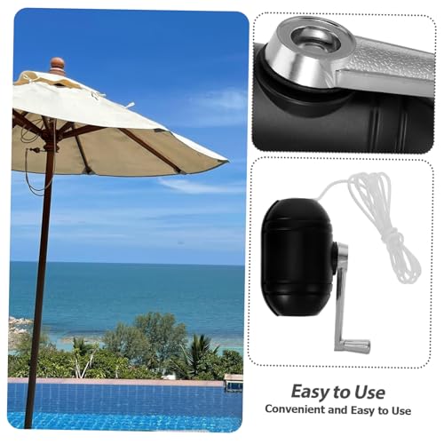 Verstellbarer Regenschirmständer für den Außenbereich, windabweisender Kurbelfuß für Sonnenschutz, langlebige Halterung für Garten, Terrasse, Innenhof und Schaukelstühle, Wetter – Bild 5