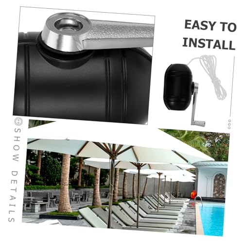 Verstellbarer Regenschirmständer für den Außenbereich, windabweisender Kurbelfuß für Sonnenschutz, langlebige Halterung für Garten, Terrasse, Innenhof und Schaukelstühle, Wetter – Bild 8