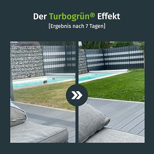 Turbogrün Rasendünger Sommer 10kg, gesunder Rasen verdrängt Moos, Ideal im Sommer, geeignet für Streuwagen, staubarmes Granulat, Rasen dünger, Rasenpflege – Bild 3