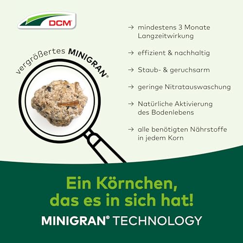 DCM Rasendünger Mikro Plus - Langzeit Rasendünger - MINIGRAN® TECHNOLOGY - Kein Vertikutieren nötig - organisch-mineralischer NPK-Dünger - 20 KG für 400 qm – Bild 7