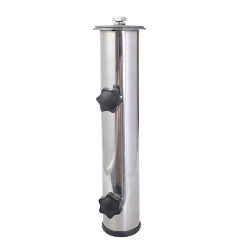 Robuster Schirmständer aus Edelstahl mit Schrauben und Abstandshaltern – langlebiger Terrassenschirm-Halter für Terrasse, Garten, Rasen, Stabilität und Sicherheit