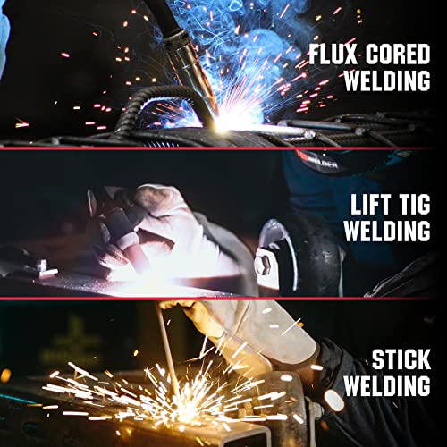 YESWELDER 135Amp MIG Fülldraht Schweißgerät ohne Gas, 230V Fülldrahtschweißgerät Flux MIG/Lift TIG/Stick 3-in-1 Schweißgerät IGBT Inverter Schweißgerät – Bild 2