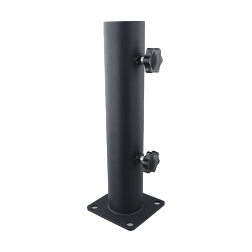 Schirmständer aus Edelstahl für den Außenbereich mit Schraubbefestigung, inklusive 3 PVC-Hülsen für 32/38/48 mm Stangendurchmesser, perfekt für Garten- und Terrassenschirme – Bild 3