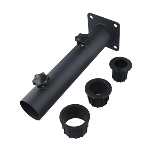 Schirmständer aus Edelstahl für den Außenbereich mit Schraubbefestigung, inklusive 3 PVC-Hülsen für 32/38/48 mm Stangendurchmesser, perfekt für Garten- und Terrassenschirme – Bild 5