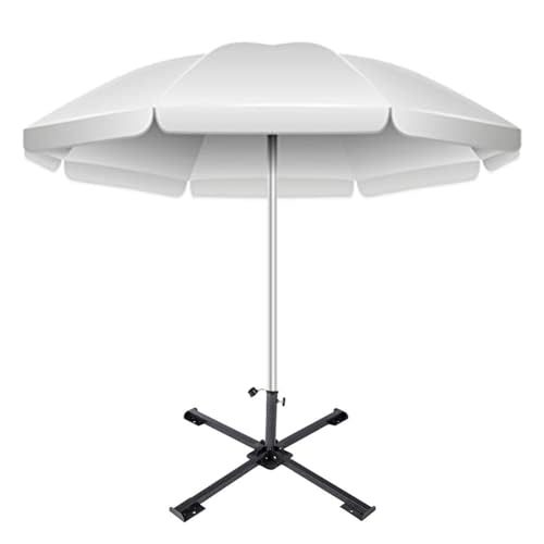 Verstellbarer Schirmständer aus Metall, für den Außenbereich, für Garten, Strand, Camping, 14 x 44 x 14 cm, schwarz, stabil & Design – Bild 5