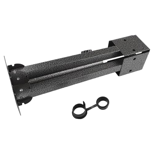 Verstellbarer Schirmständer aus Metall, für den Außenbereich, für Garten, Strand, Camping, 14 x 44 x 14 cm, schwarz, stabil & Design – Bild 7