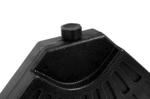 Gecheer Garten Sonnenschirmständer aus Polyethylen, 19 Liter Fassungsvermögen für Wasser/Sand, geeignet für Balkon, Terrasse und Pool