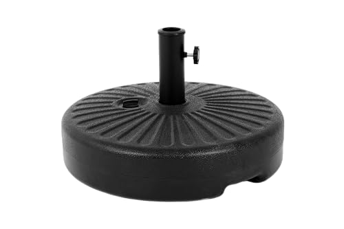 Gecheer Garten Sonnenschirmständer aus Polyethylen, 19 Liter Fassungsvermögen für Wasser/Sand, geeignet für Balkon, Terrasse und Pool – Bild 7