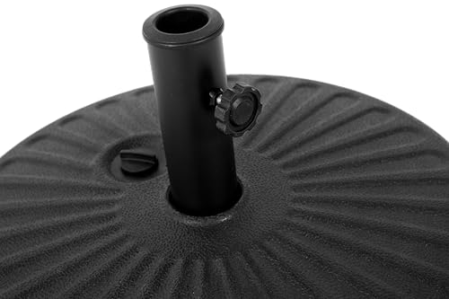 Gecheer Garten Sonnenschirmständer aus Polyethylen, 19 Liter Fassungsvermögen für Wasser/Sand, geeignet für Balkon, Terrasse und Pool – Bild 8