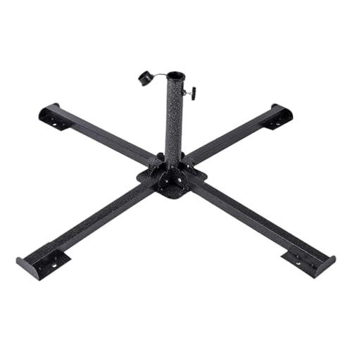 Schirmständer für den Außenbereich, robuster Metallsockel für Terrassenschirme, große Baldachin-Halterung für Garten, Vogelfutterstation, Terrasse, Café, Rasen, Lichterketten