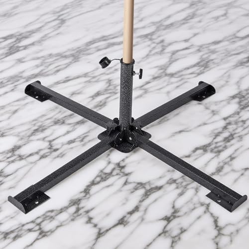 Schirmständer für den Außenbereich, robuster Metallsockel für Terrassenschirme, große Baldachin-Halterung für Garten, Vogelfutterstation, Terrasse, Café, Rasen, Lichterketten – Bild 3