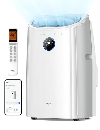 Dreo Tragbare Klimaanlagen, 12.000 BTU Klimaanlage für Schlafzimmer mit abflussfreier Kühlung, APP/Stimme/Fernbedienung, 24h Timer mit Ventilator & Luftentfeuchter, AC516S